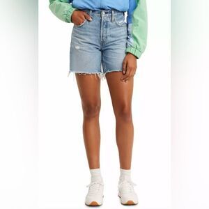 Levi's Light Blue Denim Jean Shorts